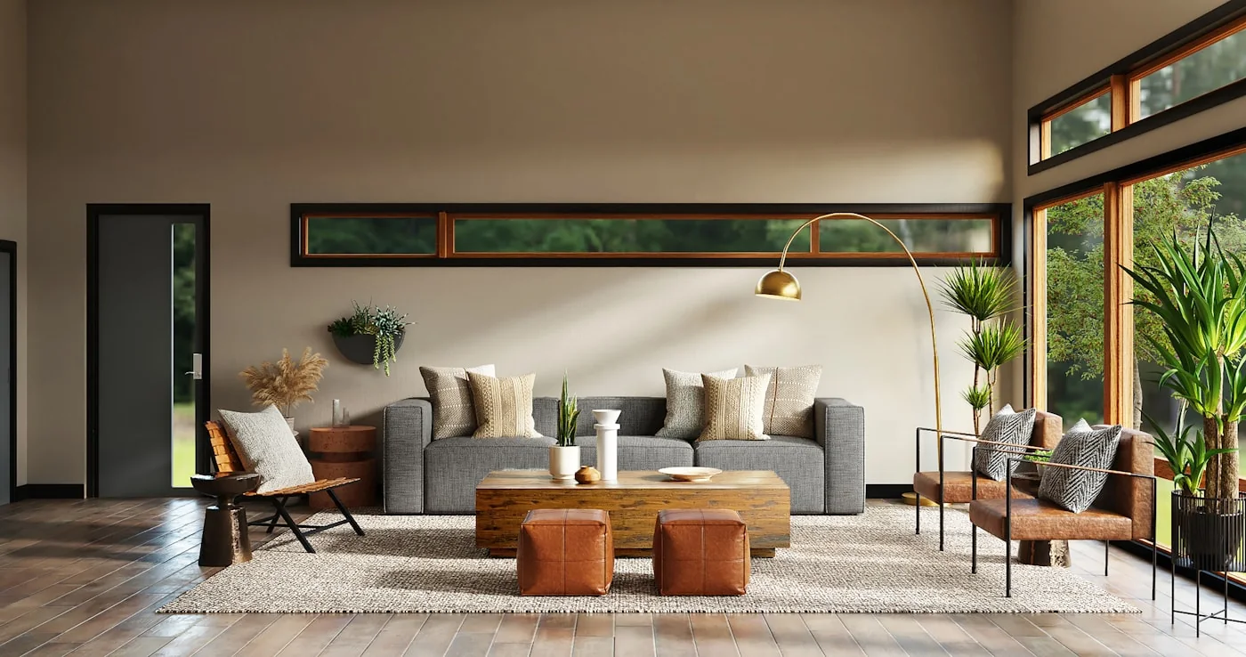 Consultório acolhedor com poltronas, plantas e luz natural; imagem ilustrativa